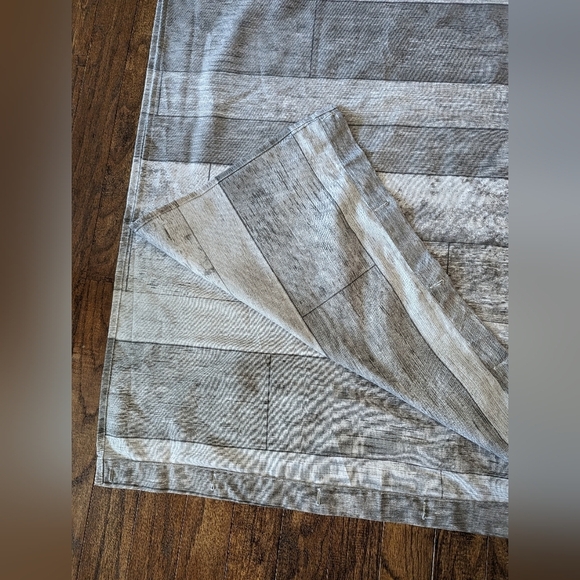 Bouclair gray scale cloth shower curtain 12 grommets & liba USA liner new! - Picture 9 of 16